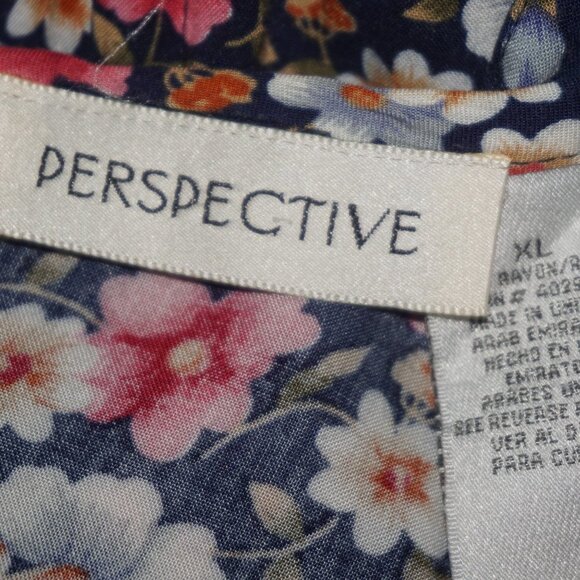 Vintage 90s Floral Midi Dress XL - Picture 10 of 13